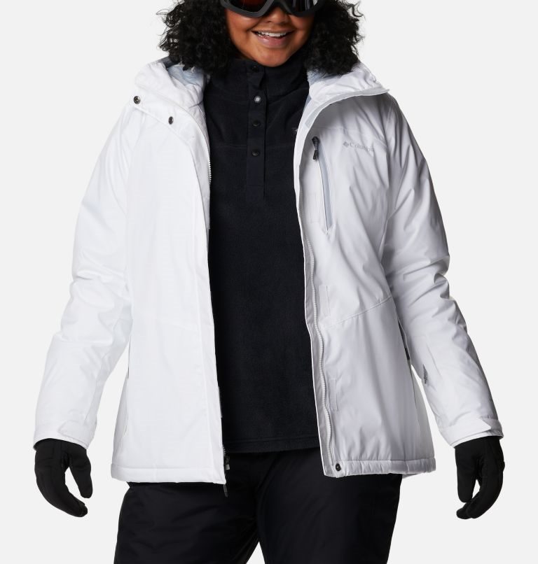 Women's Columbia Last Tracks II Insulated Jackets White | Plus Size CA-ZA586